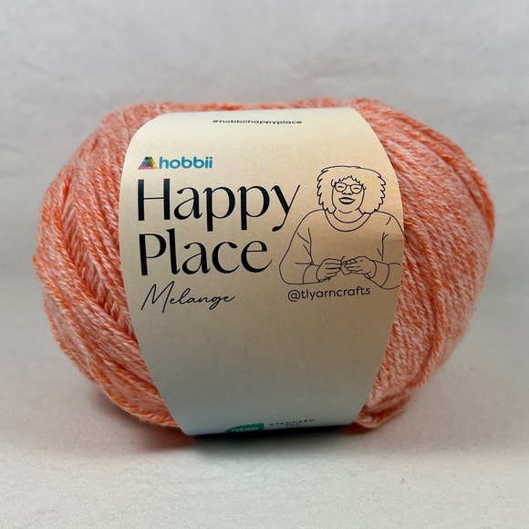 HOBBII Happy Place Melange Yarn #08 Pumpkin - Picture 1 of 4